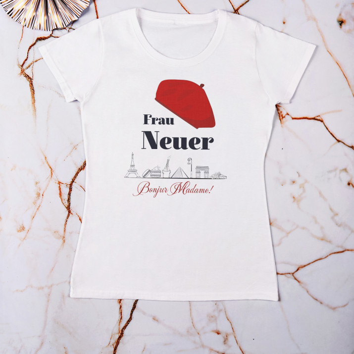 Bonjour Madame - T-Shirt mit Aufdruck für Damen